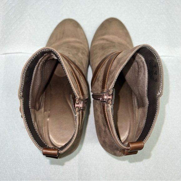 Life Stride Jamie ankle boot bootie tan brown memory foam footbed sz 10M - Picture 10 of 11